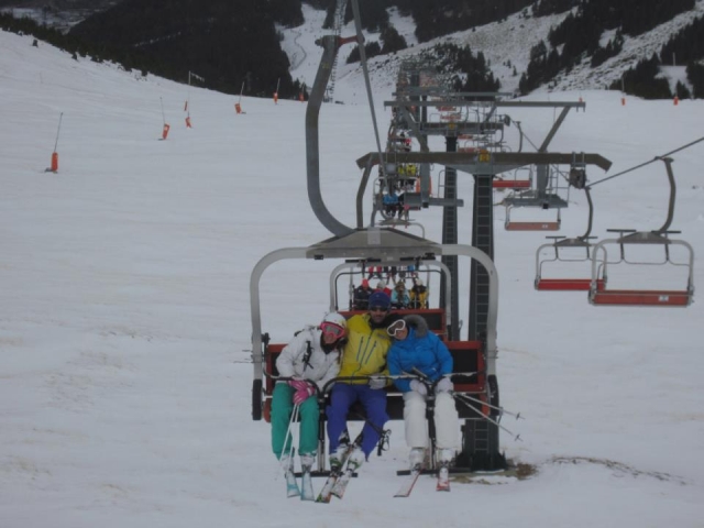 foto en el telesilla